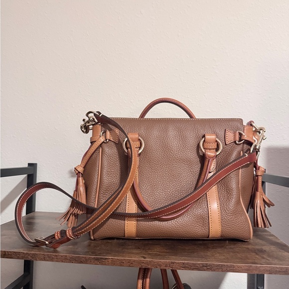 Dooney & Bourke Brown and Tan Leather Bag - Picture 15 of 16